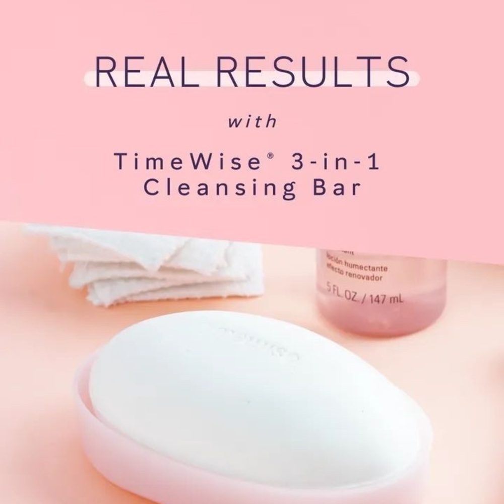Mary Kay TimeWise 3-in-1 Cleansing Bar - White and Pink